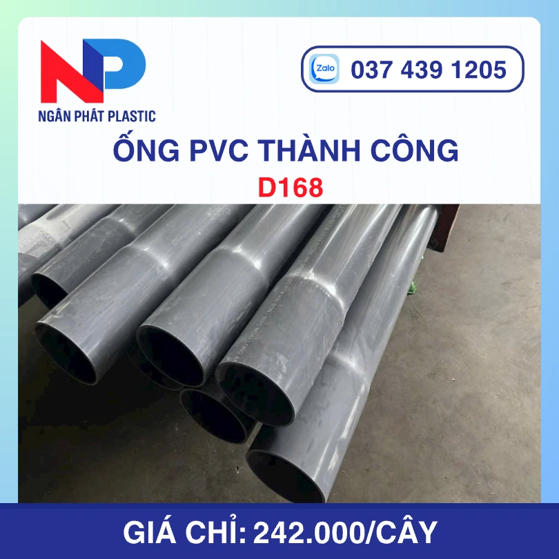 Ống uPVC D168 Thành Công
